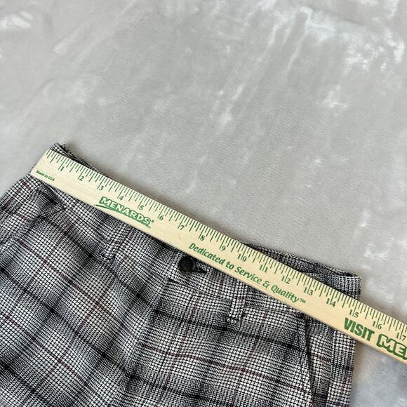 American Eagle Pants Womens 10 Houndstooth Plaid Super High Rise Skinny Trouser - Picture 6 of 12